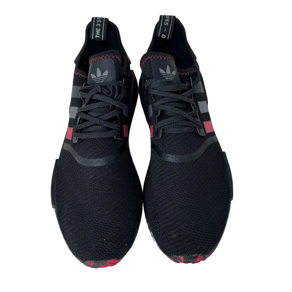 Adidas NMD R1 Red Marble‎ G26514 Mens 11.5 Black Red Boost Shoes
